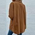 thumbnail image 5 of AOOCHASLIY 2023 Women Winter Coat Women's Fashion Color Cardigan Outwear Suit Hooded Coat Long Sleeve Coat, 5 of 5