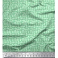 thumbnail image 1 of Soimoi Green Georgette Viscose Fabric Arrows Arrow Printed Fabric 1 Yard 42 Inch Wide, 1 of 3