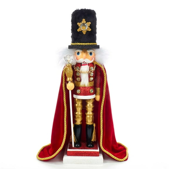 Kurt S. Adler 17-Inch Hollywood Elegant Soldier Nutcracker – Hand-Painted Traditional Christmas Holiday Decoration