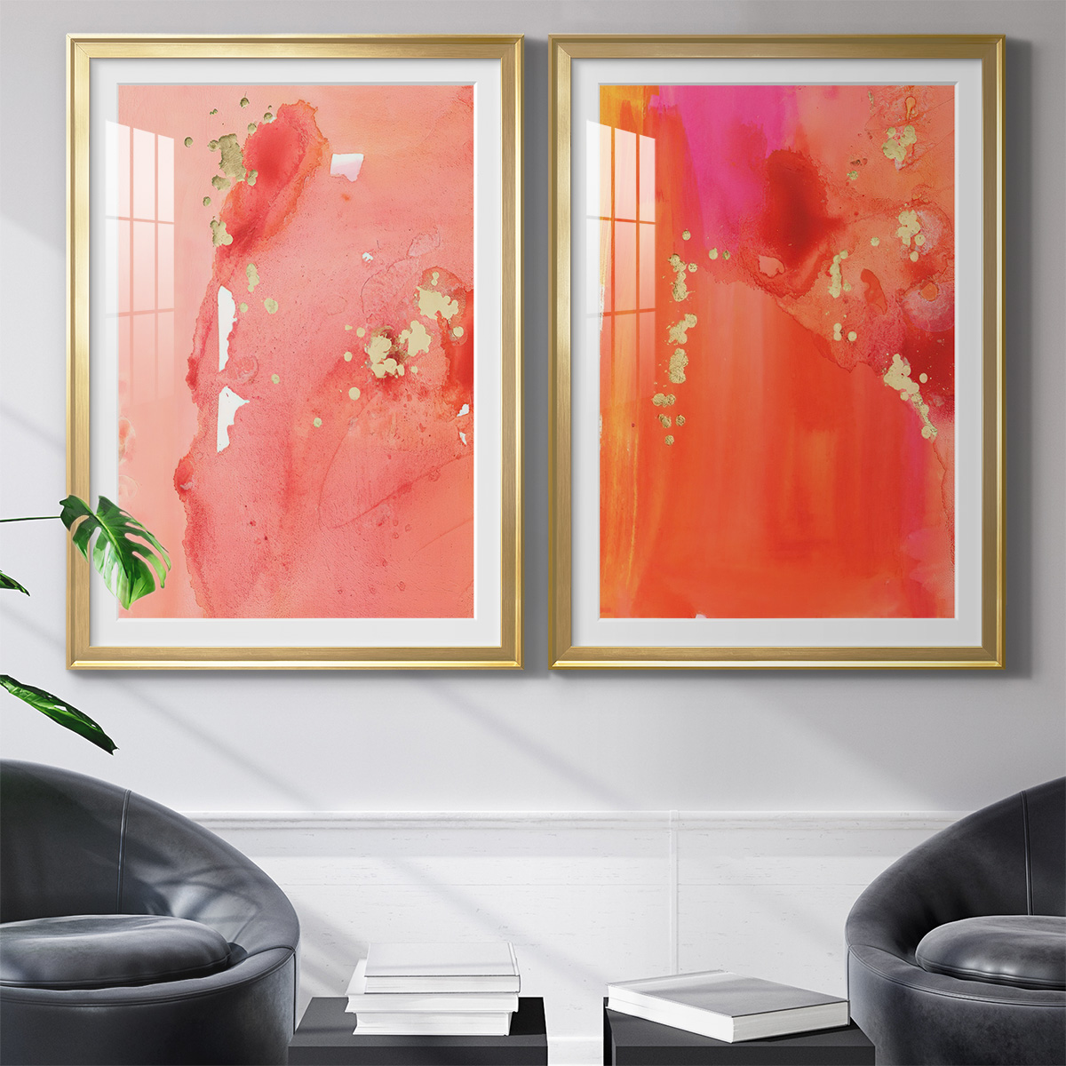 Wexford Home Mythological I Premium Framed Print, 22.5" x 30.5" - Ready to Hang, Gold (Set of 2)