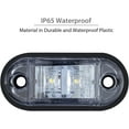 thumbnail image 4 of Paquete de 4 luces LED de posición laterales, delanteras y traseras, universales de 12 V y 24 V, para coche, camión, remolque, color blanco., 4 of 5