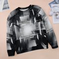 thumbnail image 6 of Geometric Womens Casual Crewneck Sweatshirt Long Sleeve Tops Cute Pullover Loose Fit, 6 of 7