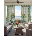 thumbnail image 6 of Easter Bunny Blackout Curtains for Bedroom Living Room Darkening Curtains 84 Inch Length 2 Panels Set Spring Trucks Easter Eggs Floral Green Plaid Window Curtain Window Treatment Drapes 42"x84", 6 of 9