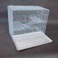 thumbnail image 2 of 3 Tier Pet Cage Habitat for Cat Ferret Guinea Pig Hamster Rat Sugar Glider Chinchilla (24inch Width, White), 2 of 8