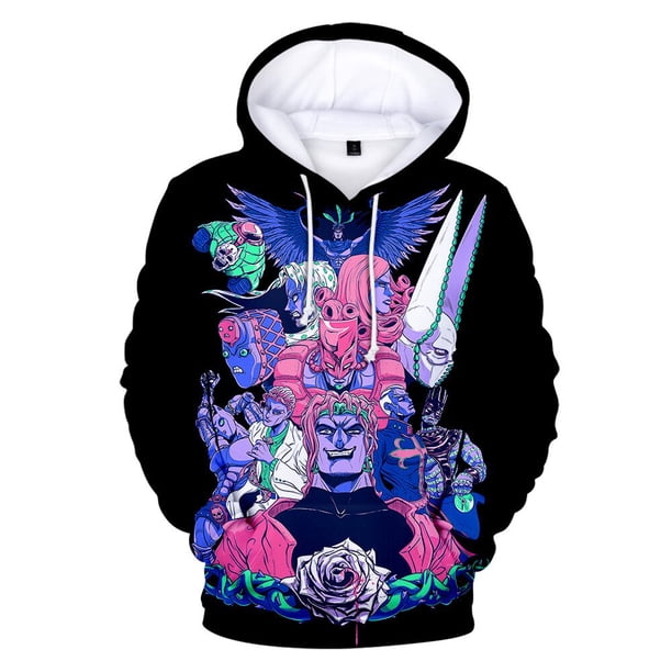 Sudaderas con capucha de JoJo's Bizarre Adventure, chaqueta informal para adultos y niños, tallas para niños, disfraz de Cosplay, jersey, Jersey Unisex03XXS Deng Xun unisex