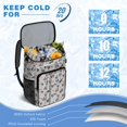 thumbnail image 6 of Travel Cooler Bag - Dog Pattern with Hearts Camping Beer Cooler Backpack with Bottle Opener- Waterproof Insulated Picnic Backpacks - Cooler Bag for Beach, 6 of 6