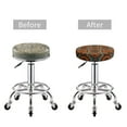 thumbnail image 3 of Kdxio African Tribal Style Print Stool Covers Round,Stretch Round Bar Stool Covers Washable Bar Stool Cushion Slipcover for 12-15 Inch Chair, 3 of 5