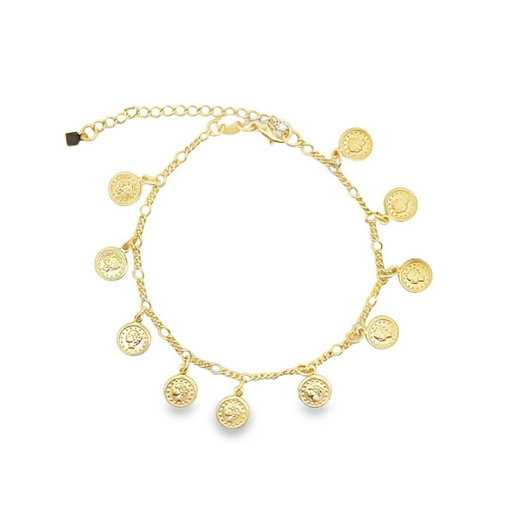Modern Dangle Coins Bracelet