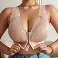 thumbnail image 3 of Valcatch Women Front Closure Bras Full Coverage Lace Underwire Bras Wireless Comfortable Bralettes with Wide Strap, 3 of 5