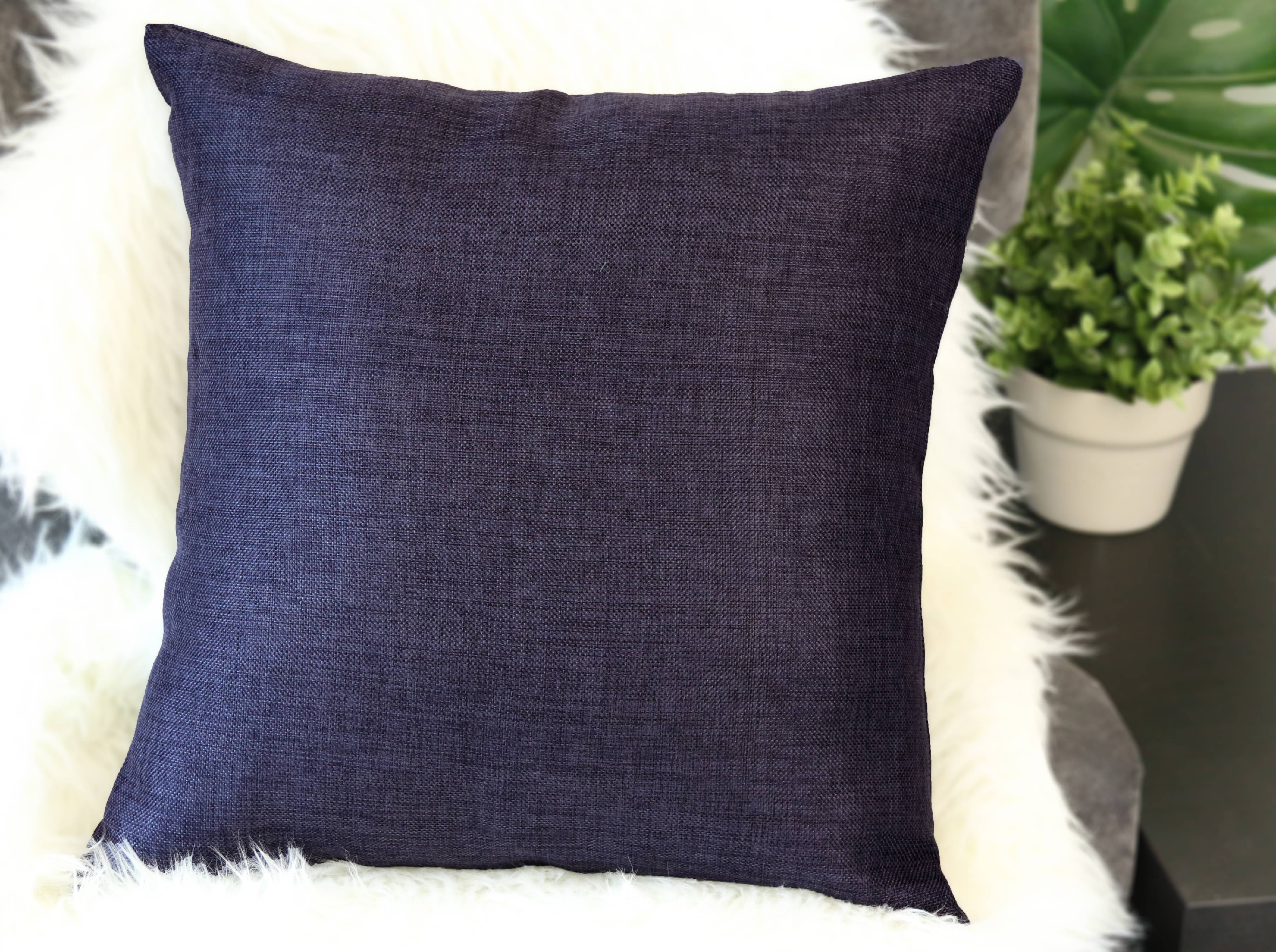 Aiking Home Woven Fine Faux Linen Throw Pillow Cover, size 18"x18