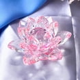 thumbnail image 2 of 2 Pedazos Elegante Artesanía de Pisapapeles para Bodas Negocios Mudanzas Tiendas 005 Rosa + púrpura Baoblaze Ornamento de la flor de loto de cristal, 2 of 3