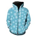 thumbnail image 1 of Sudadera con capucha y cremallera para hombre, diseño de copos de nieve de invierno, estilo Harajuku, hip hop, moda genial, gran oferta 2024, camisetas de manga larga con estampado 3D, 1 of 6