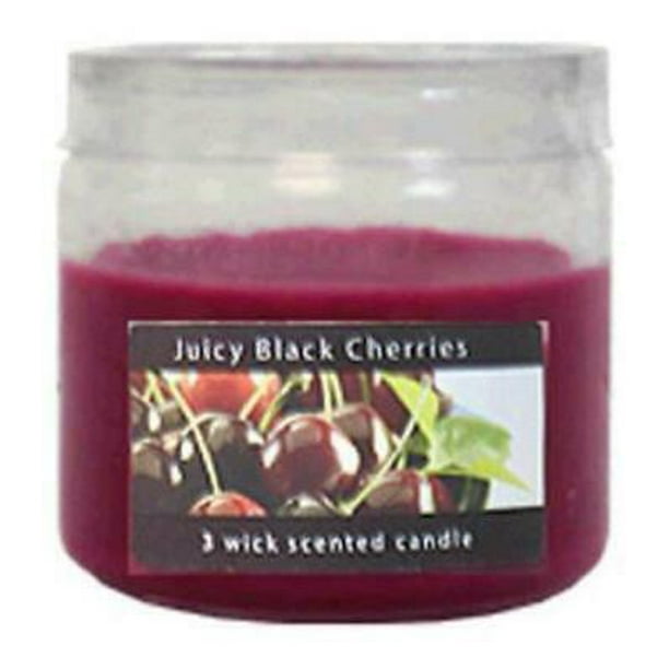 4PK Candle Lite 2400565 3.5 Ounce Juicy Black Cherry Candle Walmart