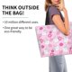 thumbnail image 2 of Balery Sunflower Rabbit Bolsa Tote Estilo Estético con Cremalleras, Bolsa de Hombro, Bolsa de Compras Grande y Plegable, 2 of 8