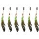 thumbnail image 1 of Diadema de plumas estilo hippie, estilo bohemio, indio, con borlas, para mujer, color naranja, 1 of 5