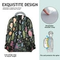 thumbnail image 5 of "Trendy Wildflower Backpack - Sunflower Print College Backpack for Women, Durable & Stylish, Fits Laptop & Notebooks, Great for School & Office", 5 of 6