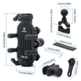 thumbnail image 5 of Spirastell Phone Mount,Adjustable Rotation Motorbike Mount With Vibration With Vibration Dampener Rotation Motorbike Handlebar Cell Adjustable Rotation -theft Cell Adjustable, 5 of 6