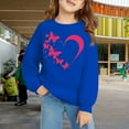thumbnail image 2 of Ruyang Heart Sweatshirts for Teen Girls Cute Trendy Oversized Hoodies Long Sleeve Crewneck Fall Winter Pullover Sweater, 2 of 8