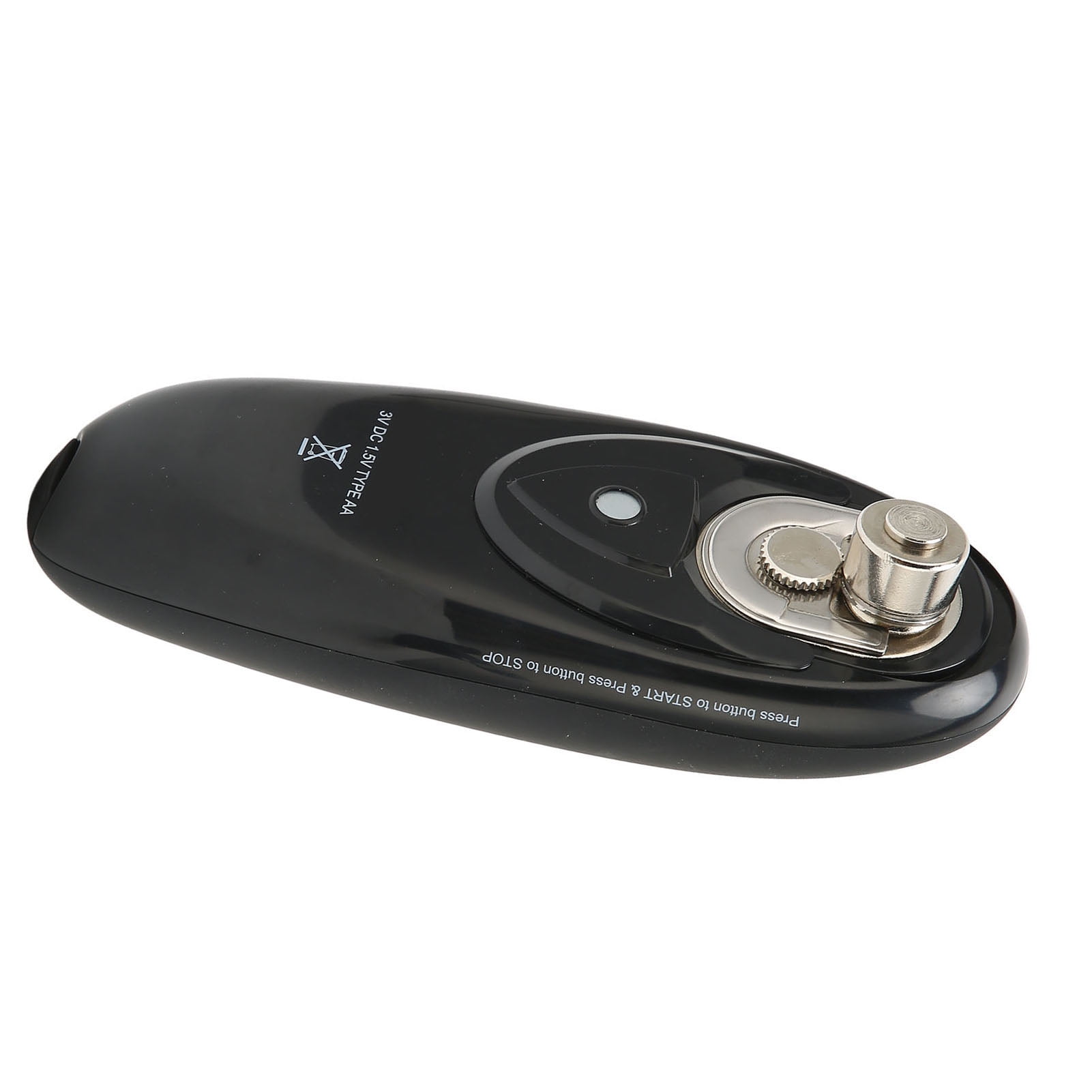 Electric Can Top Cutter, Battery Operated Stainless Steel Blade Safe