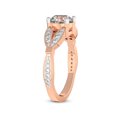 thumbnail image 3 of IGI Certified 4 Carat Oval Shape Lab Grown Diamond Engagement Ring | 14K Rose Gold | Nova Split Shank Vintage Diamond Ring | FG-VS Quality Friendly Diamonds, 3 of 6