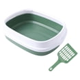 thumbnail image 1 of Caja de arena para gatos Yuyangstore semicerrada Kitty Litter Pan verde, 1 of 8