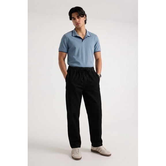 Banny Jeans Men's Casual Pants, Black, Size S