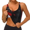 thumbnail image 3 of Balery Black Dog Red Background Sujetadores deportivos con espalda cruzada para mujer, acolchados, sin costuras, de alto impacto, ideales para yoga, gimnasio, entrenamiento y fitness.-Large, 3 of 8