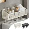 thumbnail image 7 of toilet Storage Rack, Above toilet Shelf, No-Drill Bathroom Organizer with Open-Mesh Design, Sturdy Iron Construction, Space-Saving Over The Tank Storage Unit, 7 of 7