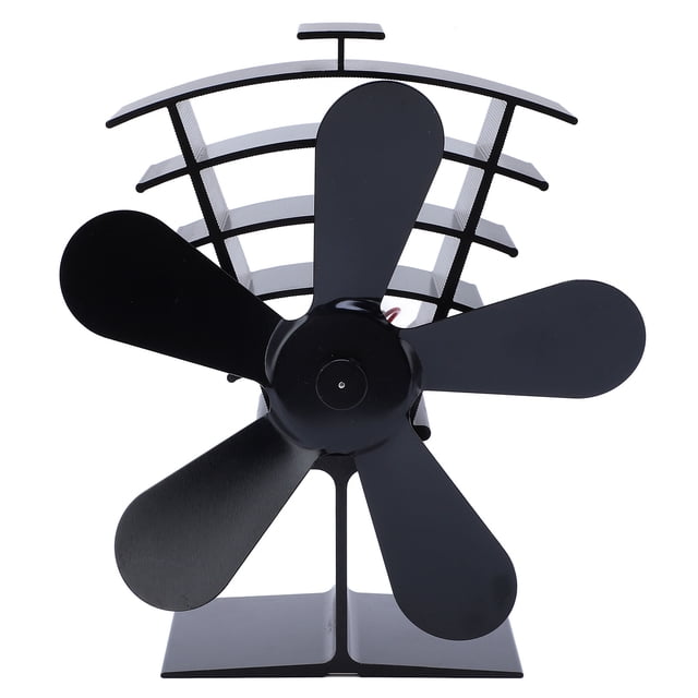 Ventilador de estufa de calor de 5 aspas, 1500RPM, poco ruido, resistente a altas temperaturas para chimenea de leña y carbón