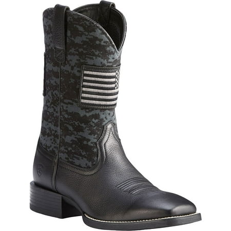 10023361 Ariat Men's Sport Patriot Western Boots - Black