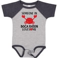 thumbnail image 3 of Inktastic Someone in Boca Raton Loves Me Boys or Girls Baby Bodysuit, 3 of 5