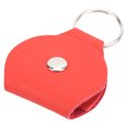 thumbnail image 1 of Stylish Guitar Picks Holder Soft PU Leather Plectrum Storage Case Keyring Guitar AccessoryRed, 1 of 10