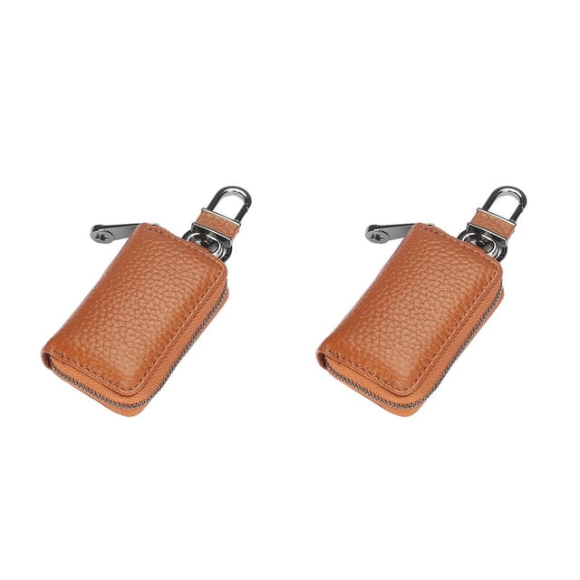 Qarigey Cartera de cuero Vintage, portátil, fecha de viaje, puerta, llaves de coche, monedero, organizador de recibos de tarjetas de crédito, soporte tipo 7 2piezas Qarigey CBP318973