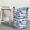 thumbnail image 5 of Goofa Palm Tree Printed Circular Hamper,Laundry Basket with Handles,Storage Baskets Foldable,Large Capacity Laundry Hamper-Medium, 5 of 8