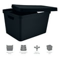 thumbnail image 3 of Simplify 5.61 gal Plastic Storage Boxes, Charcoal, 3 of 5