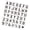 1, variant on Lynono 40Pcs Alphanumeric Painting Templates PET Drawing Stencils for Artists Student Sketching Scrapbooking Home Decoration