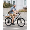 thumbnail image 6 of Actbest Core Electric Bike for Adults,500W Motor Ebike with Front Suspension, 28 MPH Max Speed, 48V 10.4Ah Removable Battery, 7-Speed Peak 1200W E Bicycle,26" Step-Over Ebikes (Silver), 6 of 6