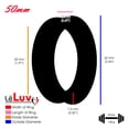 thumbnail image 4 of LeLuv Eyro Imperator Stainless Steel Penis Ring | Black Powder Coated |Concave Edge | Inside Diameter 50 mm (1.97") - Enhance Performance & Pleasure, 4 of 4