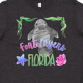 thumbnail image 4 of Inktastic Fort Myers Florida Cute Swimming Manatee Youth T-Shirt, 4 of 5