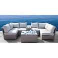 thumbnail image 2 of Living Source International 8-Piece Outdoor Conversation Set with Cushion - Gray, 2 of 5