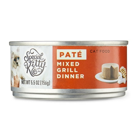 Special Kitty Mixed Grill Dinner Pate Wet Cat Food, 5.5 oz Can