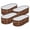 4-Pack Brown, variant on 4 Pack 4x2x1 FT Raised Garden Bed Kit, Galvanized Metal Planter Box for Vegetables,fruits,Brown