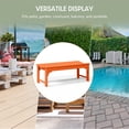 thumbnail image 6 of WestinTrends Malibu 46" length backless Outdoor Garden Bench, Orange, 6 of 15