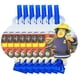 thumbnail image 4 of Juego de suministros de fiesta de cumpleaños para niños, con temática mantel de Fireman, servilletas, platos y vasos de fondo, decoración de globos, 4 of 4