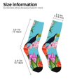 thumbnail image 2 of Uemuo Tropical Jungle Flamingo Printed Kids Boys Socks Seamless Crew Socks Crazy Funny Athletic Sport Socks for Children, 2 of 6