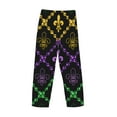 thumbnail image 5 of Fotbe Mardi Gra Geometric Men's Pajama Pants,Sleepwear Pants,Pj Bottoms Drawstring And Pockets-Medium, 5 of 9