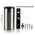 thumbnail image 5 of WiseWater Large Capacity Touchless Automatic Soap Dispenser for Bathroom, Wall Mount Hand Soap Dispenser with Motion Sensor, Commercial Soap Dispenser, Stainless Steel, 24oz/700ml, Silver, 1pcs, 5 of 6