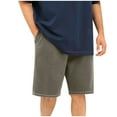 thumbnail image 1 of ameIAEA Men Workout Shorts with Pockets Elastic Waist Drawstring Summer Workout Sport Shorts, 1 of 6