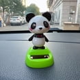 thumbnail image 4 of mdesiwst Car Ornament Solar-Powered Panda Dashboard Nodding Toy Car Interior Decoration with Swing Head Cute Car Dashboard Accessory Fun Gift for Car Lovers, 4 of 8