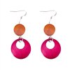 thumbnail image 4 of Drop Earrings Decorative Heart Loop Triangle Star Pendant Wooden Earrings Dangle Earrings, 4 of 4